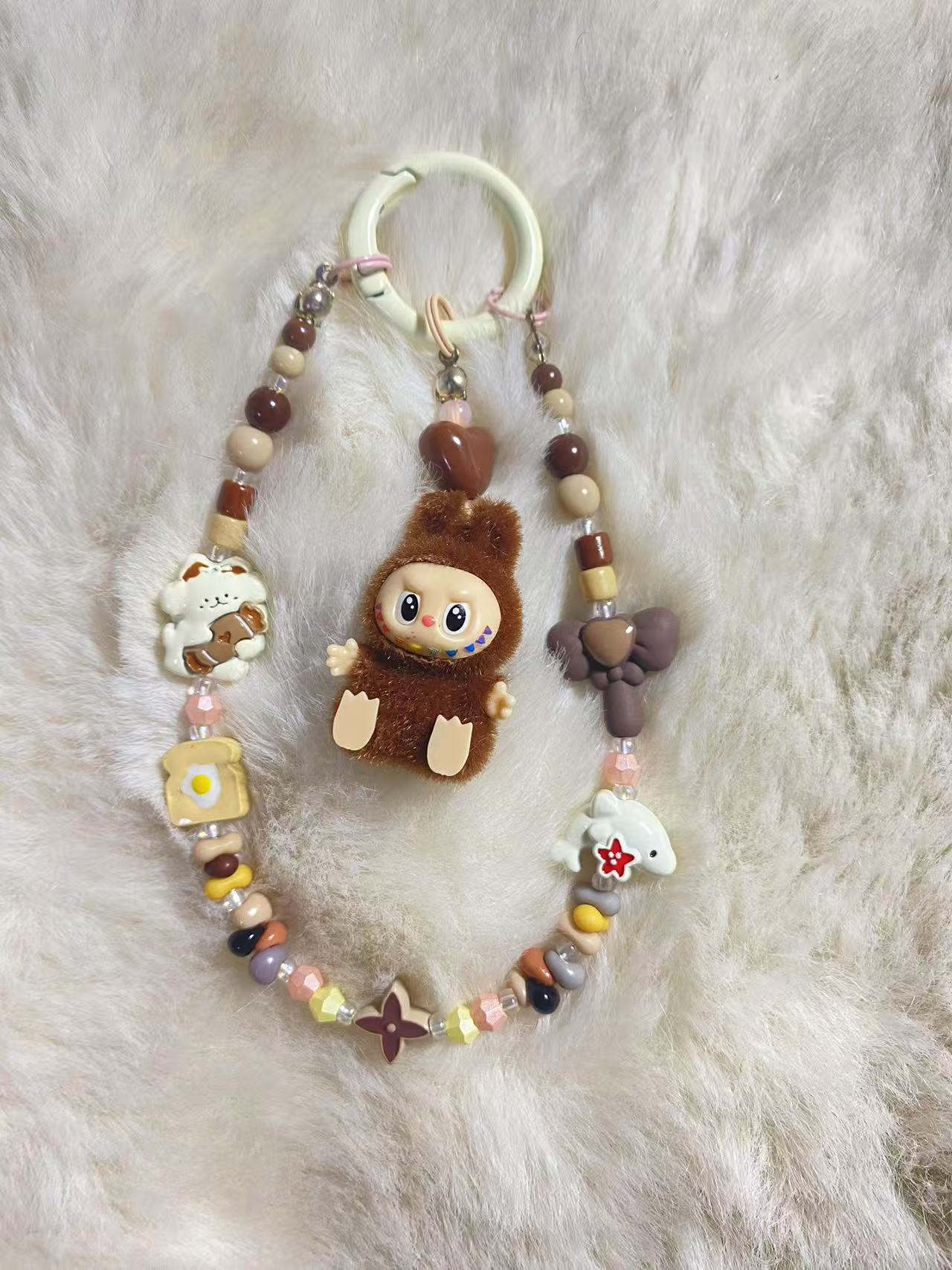 Labubu Brown DIY Keychain/Phone charms - Adorable Accessory