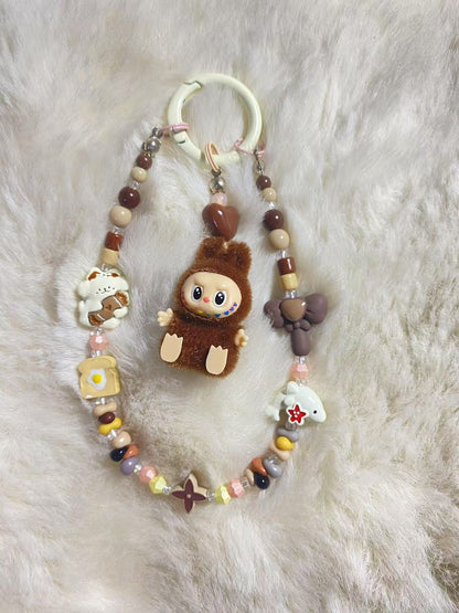 Labubu Brown DIY Keychain/Phone charms - Adorable Accessory