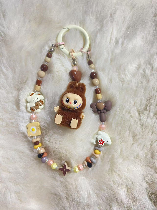 Labubu Brown DIY Keychain/Phone charms - Adorable Accessory