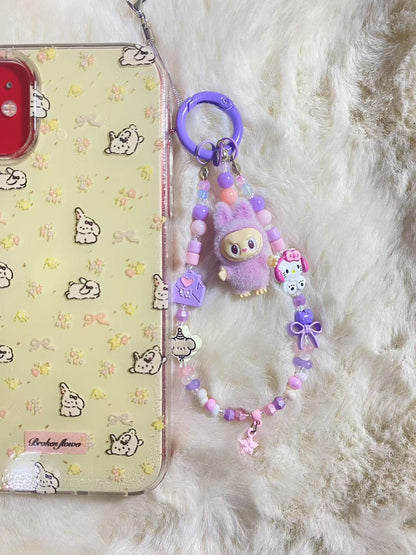 Labubu Purple DIY Keychain/Phone charms - Adorable Accessory